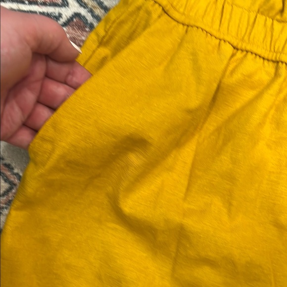 Express Mustard High Waist Shorts - Picture 4 of 5